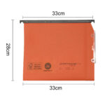 Cartella sospesa Cartesio Plus - armadio - interasse 33 cm - fondo U - 33 x 28 cm - arancio - Bertesi - immagine 2