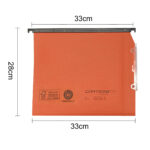 Cartella sospesa Cartesio Plus - armadio - interasse 33 cm - fondo U - 33 x 28 cm - arancio - Bertesi - immagine 2