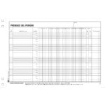 Blocco presenze - 15 x 23cm - 50/50 fogli autoricalcanti - Edipro - immagine 2