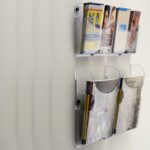 Portariviste da parete Ice - 2 tasche 1/3 A4 - Tecnostyl - set 2 pezzi - immagine 2