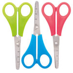 Forbice Snippy - centimetrata - punta tonda - 13,5 cm - lama acciaio inox - colori assortiti - Lebez - conf. 24 pezzi - immagine 2