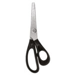 Forbici Zig Zag - 19 cm - lama in ghisa - nero - Lebez - immagine 2