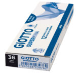 Pastello Supermina - mina 4 mm - nero 36 - Giotto - immagine 2