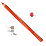 Pastelli Mega - diametro mina  5,5 mm - oro/argento - Giotto - barattolo 24 pezzi - immagine 2