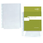 Buste forate Atla GS - PP - 21 x 29,7 cm - c/soffietto - trasparente buccia - Sei Rota - conf. 10 pezzi - immagine 2