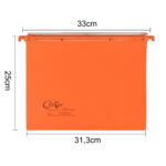 Cartella sospesa Joker - cassetto - interasse 33 cm - fondo V - 31,3 x 25 cm - arancio - Bertesi - immagine 2