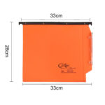 Cartella sospesa Joker - armadio - interasse 33 cm - fondo V - 33 x 28 cm - arancio - Bertesi - immagine 2