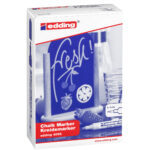 Marcatore a gesso liquido 4095 - punta tonda - da 2 a 3mm - verde - Edding - immagine 2