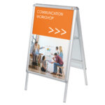 Cavalletto bifacciale A Frame - cornici a scatto - A1 - 84,1 x 59,4 cm - Nobo - immagine 2
