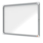 Bacheca per interni - fondo magnetico bianco - 8 fogli A4 - orizzontale - Nobo - immagine 2
