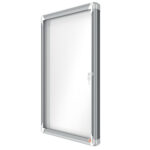 Bacheca per esterni - fondo magnetico bianco - 6 fogli A4 - orizzontale - Nobo - immagine 2