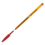 Penna sfera Cristal - punta fine 0,8 mm - rosso - Bic - conf. 50 pezzi - immagine 2