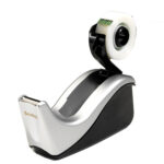 Dispenser C60 - per nastri 33 m - 4 rotoli Scotch Magic 810 inclusi - nero/argento - Scotch - immagine 2