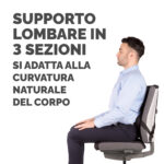 Supporto lombare ergonomico - 38 x 37,4 x 8,8 cm -  nero - Fellowes - immagine 3