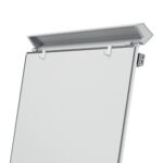 Lavagna portablocco Classic con ruote - 100 x 67,5 cm - bianco - Nobo - immagine 3