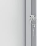 Bacheca per interni - fondo magnetico bianco - 9 fogli A4 - verticale - Nobo - immagine 3