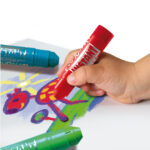 Tempera solida in stick Playcolor - 10gr - colori assortiti - Instant - astuccio 12 stick - immagine 3