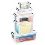 Contenitore multiuso Strata con coperchio - 50x39,5x20,2 cm - 24 L - PPL - trasparente - Cep - immagine 2