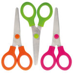 Forbice Snippy Color - punta tonda - 13 cm - lama acciaio - colori assortiti - Lebez - immagine 2