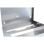 Dispenser asciugamani piegati C/Z - Brinox - 28x10,2x36,5 cm - acciaio inox - capacità 400 fogli - grigio - Medial - immagine 2