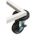 Carrello mobile Triflux - 83,3x36x90 cm - con ruote - 3 portasacco da 100 L ciascuno - acciaio - Medial - immagine 2