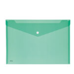 Busta con bottone - 33,5 x 23,5 cm - PP - colori assortiti - Lebez - conf. 5 pezzi - immagine 3