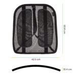 Supporto schiena Office Suites - 50x45x20 cm - in tessuto a rete - nero - Fellowes - immagine 2