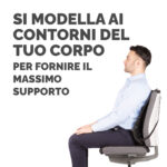 Supporto schiena Office Suites - 50x45x20 cm - in tessuto a rete - nero - Fellowes - immagine 5