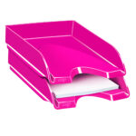 Vaschetta portacorrispondenza CepPro Gloss - 34,8 x 25,7 x 6,6 cm - rosa pepsi - Cep - immagine 2