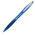 Penne a sfera a scatto Atlantis Soft  - punta 1,0mm - blu - clip in metallo - Bic - conf. 12 pezzi - immagine 2