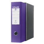 Registratore Eurofile G53 - dorso 8 cm - commerciale 23 x 30 cm - viola - Esselte - immagine 2