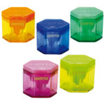 Temperamatite con contenitore - 3 fori - con serbatoio - colori assortiti - Giotto - immagine 2