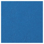 Copertine LeatherGrain per rilegatura - A4 - goffrate - blu - 250 gr - GBC - conf. 100 pezzi - immagine 2