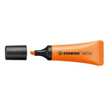 Evidenziatore stabilo Neon - punta a scalpello - tratto da 2,0-5,0mm - colore arancio  - Stabilo - immagine 2