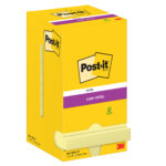 Blocco foglietti Super Sticky - 654-12SS-CY - 76 x 76 mm - giallo Canary - 90 fogli - Post-it - immagine 2