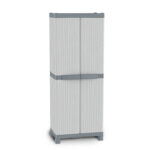 Armadio Domino Wave - Base 3700 UW - 2 ante -70 x 43, 8x1 81,8 cm - PPL - grigio - Terry - immagine 2