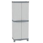 Armadio Domino Wave - Base 2700 UW - 2 ante - 70 x 43,8 x 181,8 cm - PPL - grigio - Terry - immagine 2