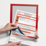 Cornice espositiva Duraframe - A4 - 21 x 29,7 cm - rosso - Durable - immagine 2