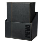 Menu Box Trendy - 20 portamenù - nero - Securit - immagine 2