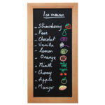 Lavagna Woody - teak - 20 x 40 cm - Securit - immagine 2