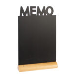 Lavagna da tavolo Silhouette - 34,5 x 21 cm - forma memo - nero - Securit - immagine 2