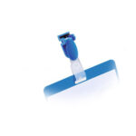 Portanome a tasca aperta - clip in plastica - 6 x 9 cm - blu - Durable - conf. 25 pezzi - immagine 3
