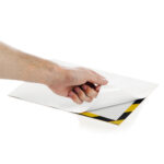 Cornice Duraframe Security - adesiva - pannello magnetico - A4  (21 x 29,7 cm) - giallo/nero - Durable - immagine 5