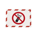 Cornice Duraframe Security - adesiva - pannello magnetico - A4  (21 x 29,7 cm) - rosso/bianco - Durable - immagine 3