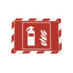 Cornice Duraframe Security - adesiva - pannello magnetico - A4  (21 x 29,7 cm) - rosso/bianco - Durable - immagine 4