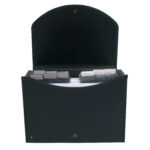 Classificatore Exacase - 13 tasche - PPL - 33x26 cm - nero - Exacompta - immagine 2