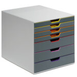 Cassettiera Varicolor - 28 x 35,6 x 29,2 cm - 7 cassetti  - Durable - immagine 2