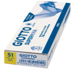 Pastello Supermina - mina 4 mm - giallo fluo 51 - Giotto - immagine 2