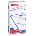 Marcatore permanente 400 - punta tonda - 1 mm - blu - Edding - immagine 2
