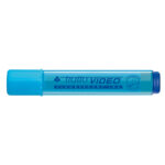 Evidenziatore Tratto Video  - punta a scalpello - tratto da 1,0mm-5,0mm - azzurro - Tratto - immagine 2